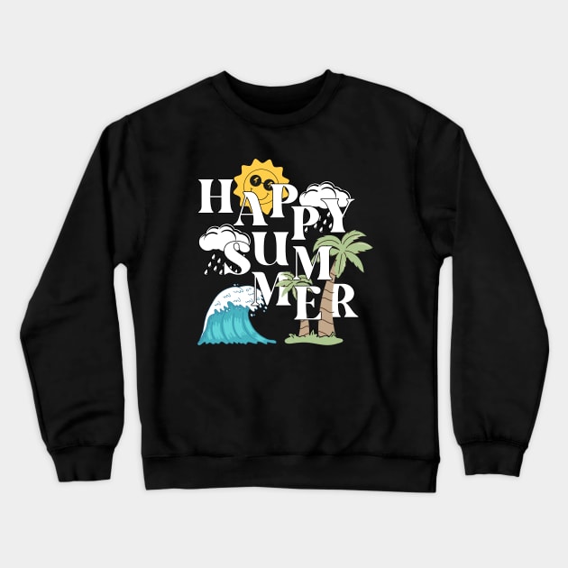 Happy Summer Crewneck Sweatshirt by Hi Project